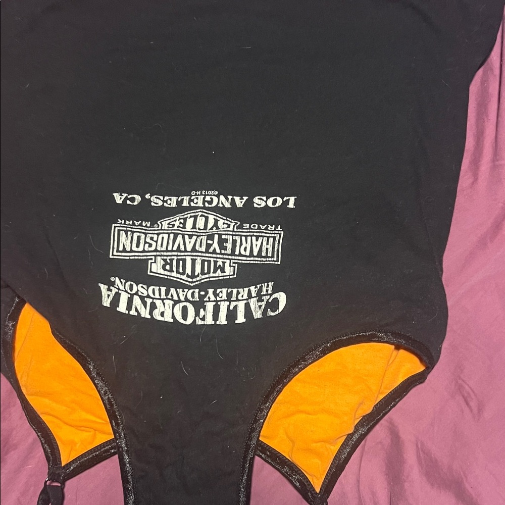 Harley-Davidson Black & Orange Racerback Graphic Camisole - Picture 6 of 6